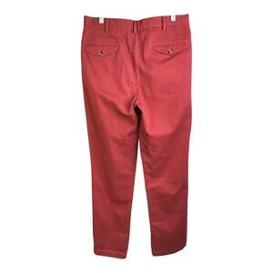 Lands' End‎ Chino Pants Mens Size 32 Light Red Traditional Fit Straight Leg